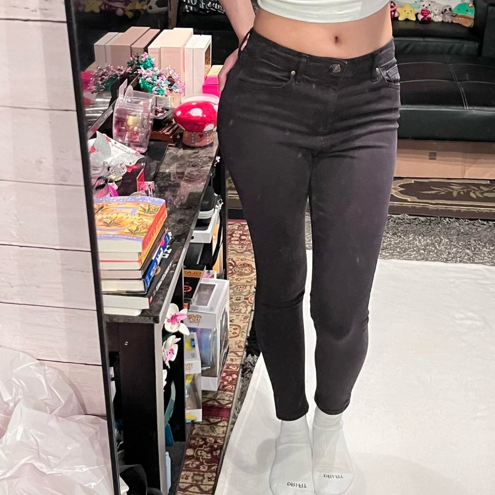 topshop moto jaime black high waisted skinny jeans